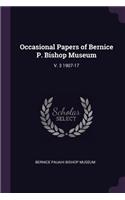 Occasional Papers of Bernice P. Bishop Museum