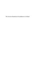Ancient Dominican Foundations in Ireland