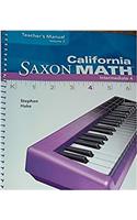 Saxon Math Intermediate 4 California: Teacher Resource Binder 2-Volume Set Adaptation(Int Math 5 4e California)