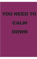 You Need to Calm Down Notebook: Taylor Swift Composition Journal, College Ruled Blank Lined Designer Notebook Journal