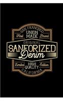 Original Sanforized Denim: Food Journal - Track your Meals - Eat clean and fit - Breakfast Lunch Diner Snacks - Time Items Serving Cals Sugar Protein Fiber Carbs Fat - 110 pag