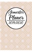 Semester Planer 2019 / 2020: Semesterplaner 2019 2020 - Studienplaner A5, Semesterkalender, Timer, Uni Planer