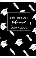 Semester Planer 2019 / 2020: A5 Coole Geschenkidee LINIERT zum Studium - Notizbuch für Studenten - Studienbeginn - Erstes Semester - Pruefung - Geburtstag - Terminkalender