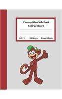Composition Notebook College Ruled Lined Sheets: Large Pretty Under 10 Dollars Notebook Paper Back to School Cute Smiling Monkey Gifts and Home Schooling Writing Notes For Girls Boys Teens Women st
