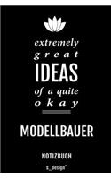 Notizbuch für Modellbauer: Originelle Geschenk-Idee [120 Seiten liniertes blanko Papier]