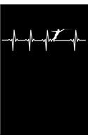 Fencer Notebook: Fence Heartbeat 6 x 9 Dotted Dot Grid Journal Gift for Fencers And Fencing Lovers (108 Pages)