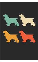 Cocker Spaniel Notebook - Retro Cocker Spaniel Journal - Vintage Cocker Spaniel Diary