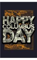 Happy Columbus Day: Blank Lined Journal to Write in - Ruled Writing Notebook