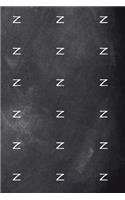 Monogram Z Pattern 2019 Weekly Planner Monogram Z Chalkboard 134 Pages: (2019 Planners Calendars Organizers Datebooks Appointment Books Agendas)