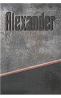 Alexander: Stone Name Writing Journal