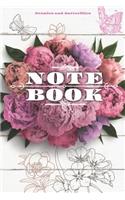 Peonies and Butterflies Notebook