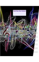 Blank Sheet Music Notebook: Musical Staff Manuscript Notebook Paper for Music Teachers, Students and Composers