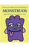 Libros de pintar para niños de 2 años (Monstruos)