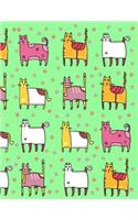 My Big Fat Bullet Journal for Cat Lovers Funny Cats Wearing Socks Pattern 3: Jumbo Sized Dot Style Bullet Journal Notebook - 300 Plus Numbered Pages with 300 Dot Grid Pages, 6 Index Pages and 2 Key Pages in Large 8.5 X 11 Siz