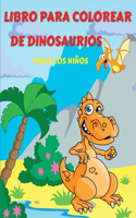 Libro para Colorear de Dinosaurios para Niños