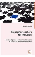 Preparing Teachers for Inclusion