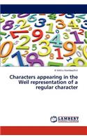 Characters appearing in the Weil representation of a regular character