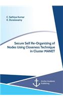 Secure Self Re-Organizing of Nodes Using Closeness Technique in Cluster MANET