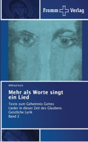 Mehr als Worte singt ein Lied