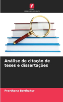 Análise de citação de teses e dissertações