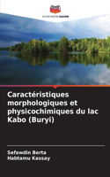 Caractéristiques morphologiques et physicochimiques du lac Kabo (Buryi)