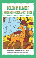 Color By Number Coloring Book For Adults & Kids: Easy Coloring Book of Floral, Flowers, Gardens, Animals, and More