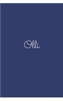 Olli: notebook with the name on the cover, elegant, discreet, official notebook for notes, dot grid notebook,