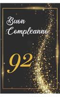 Buon Compleanno 91: Anni - Libro per gli ospiti -120 Pagine - Regalo per il compleanno