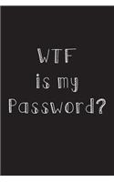 WTF is my Password?: An alphabetized password log