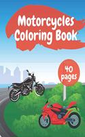 Motorcycles Coloring Book