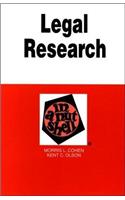 Legal Research in a Nutshell