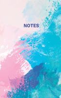 Notes: 110 Dot-Grid Lined Pages for Sketching, Art, Doodles, Notes and Composition - A Whimsical Magical Unicorn, Cupcakes and Doodle Rainbows Notebook - M