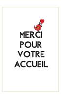 Carnet De Notes, Merci Pour Votre Accueil