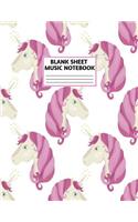 Blank Sheet Music Notebook