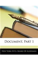 Document, Part 1: (English)