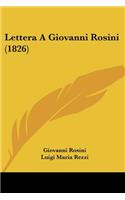 Lettera A Giovanni Rosini (1826)
