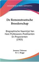 de Remonstrantsche Broederschap
