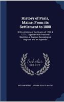 History of Paris, Maine, From its Settlement to 1880