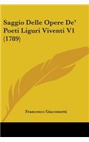 Saggio Delle Opere De' Poeti Liguri Viventi V1 (1789)