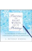 Finding the Right Words for the Holidays
