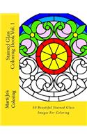 Stained Glass Coloring Book, Volume 1
