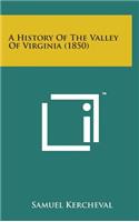 A History of the Valley of Virginia (1850)