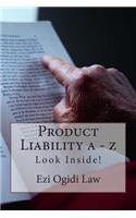 Product Liability a - z: Look Inside!