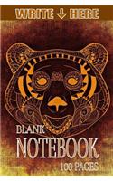 Write Here Blank Notebook