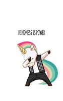 Kindness Is Power Journal Unicorn size 8.5 x 11- Notebook