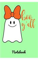 Boo Y'all Ghost Notebook