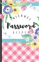 Password Keeper: Internet Password Username Protection and Log Book Organizer with Alphabet Tabs - Modern Journal with Calligraphy Hand Lettering Design for Email Ad