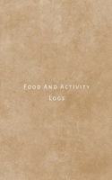 Food and Activity Logs: Food and fitness journal worksheet to keep track of meals and workout exercises for women and men. with vitamin, fruits, vegetable, sleep and water 