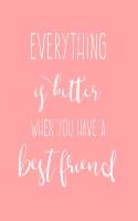 Everything Is Better When You Have a Best Friend: Friendship Notebook