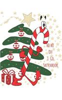 Ho Ho Off I Go Sketchbook: Christmas Sketchpad for Kids